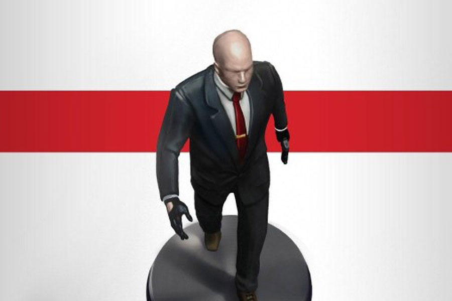 One of the official pictures of Hitman GO, one of top offline games for android 2024.