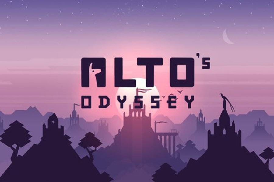 One of the official pictures of Alto’s Odyssey, one of the most popular offline ios games.