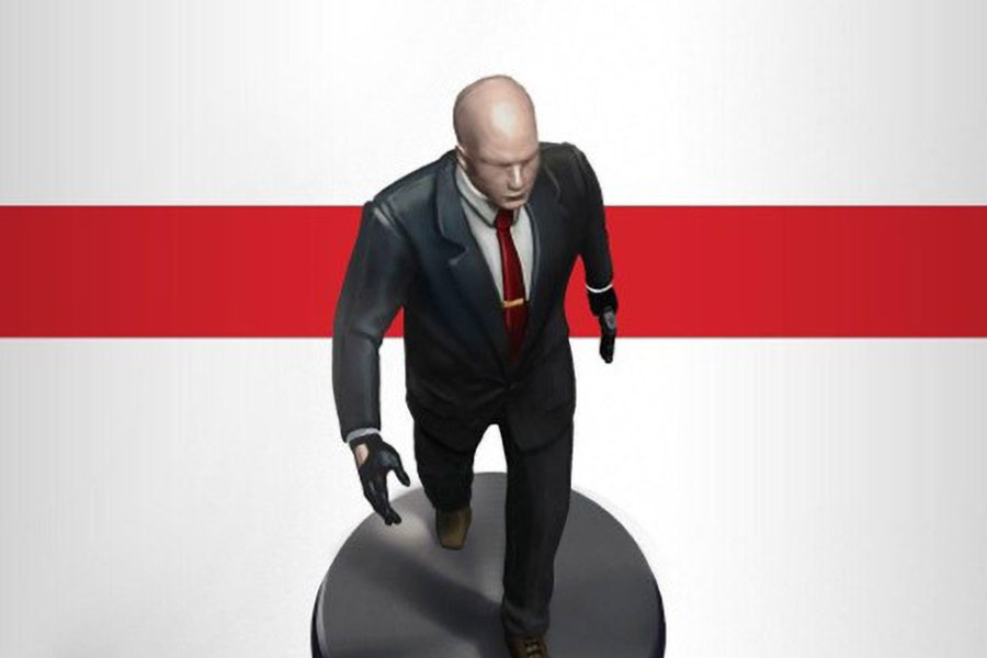 One of the official pictures of Hitman GO, one of the most popular offline ios games.