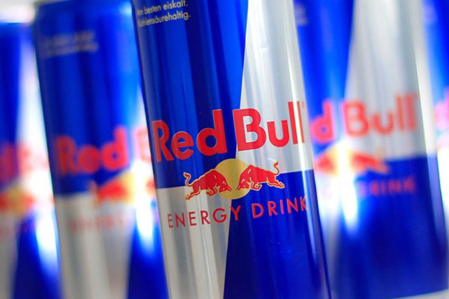 Picture of Red Bull cans, one of the good energy drinks for gaming.