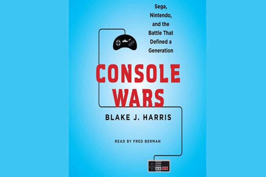 The Official Book Cover of "Console Wars" by Blake J. Harris, a book about video game world.