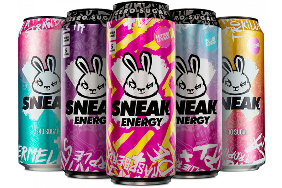 Picture of Sneak in Different Flavors, one of the best energy drink for gamers.