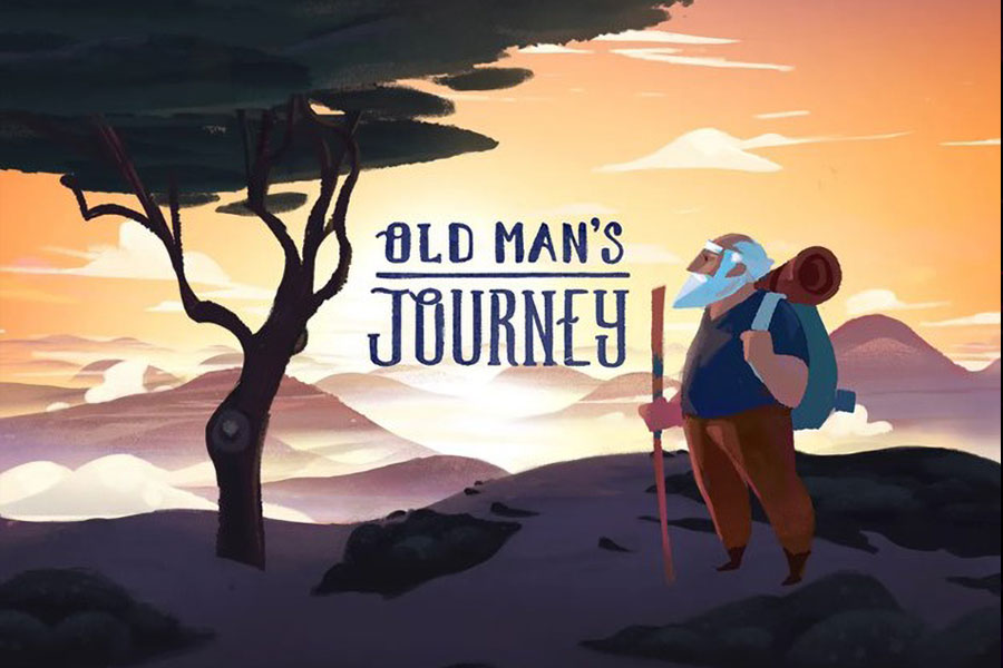 One of the official arts of Old Man’s Journey, one of the most popular offline ios games.