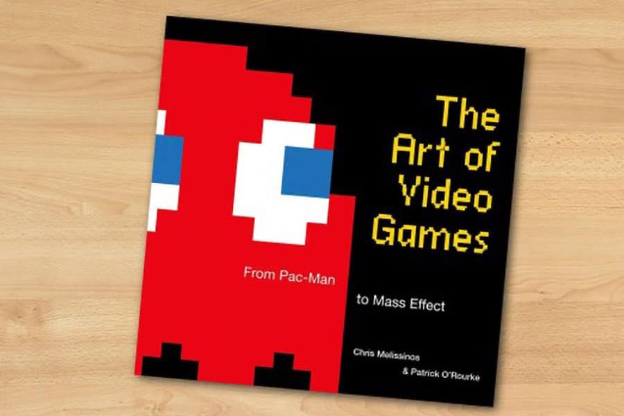 The Official Book Cover of "The Art of Video Games" by Chris Melissinos and Patrick O'Rourke, a book about video game world.