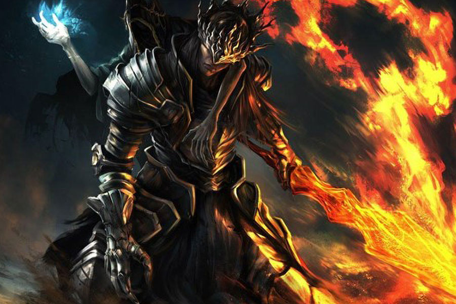 picture of a fire warrior from dark souls 3 one of the world’s hardest games.