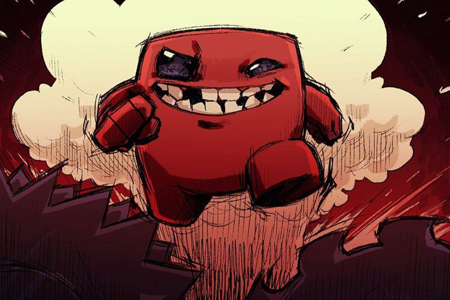 picture of super meat boy trying to avoid obstacles definitely show of the world’s hardest games