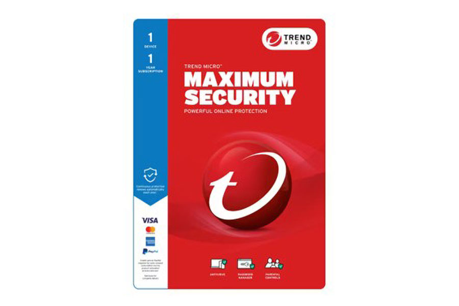 Picture of Trend Micro Maximum Security, one of the best antivirus for gamers