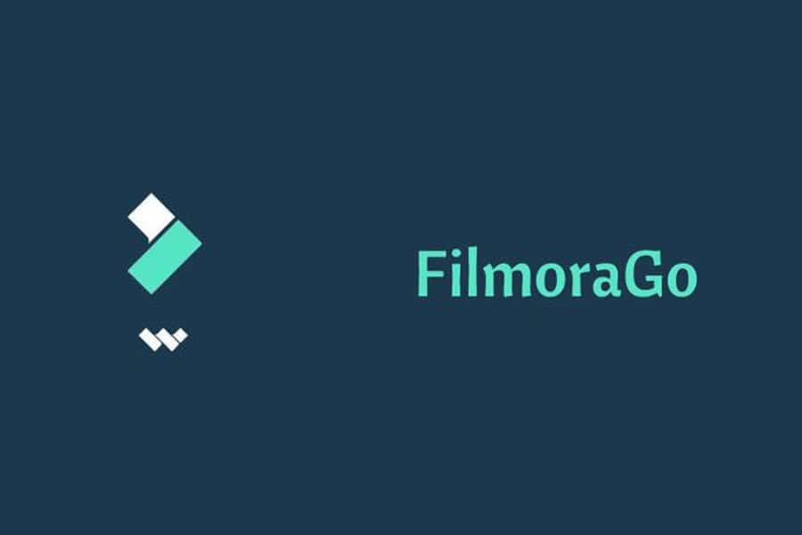 The Official Logo of FilmoraGo, best gaming editing app for iPhone.