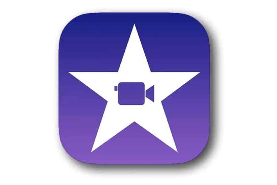 The Official Logo of iMovie, best gaming editing app for iPhone.