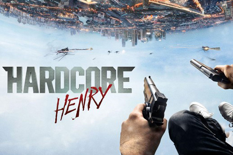 he official poster of hardcore henry, one of the best movies for gamers