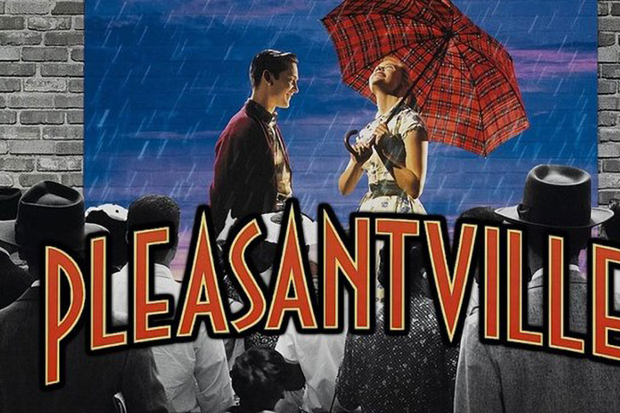 an official poster of Pleasantville with its two main characters, one of the best movies for gamers.