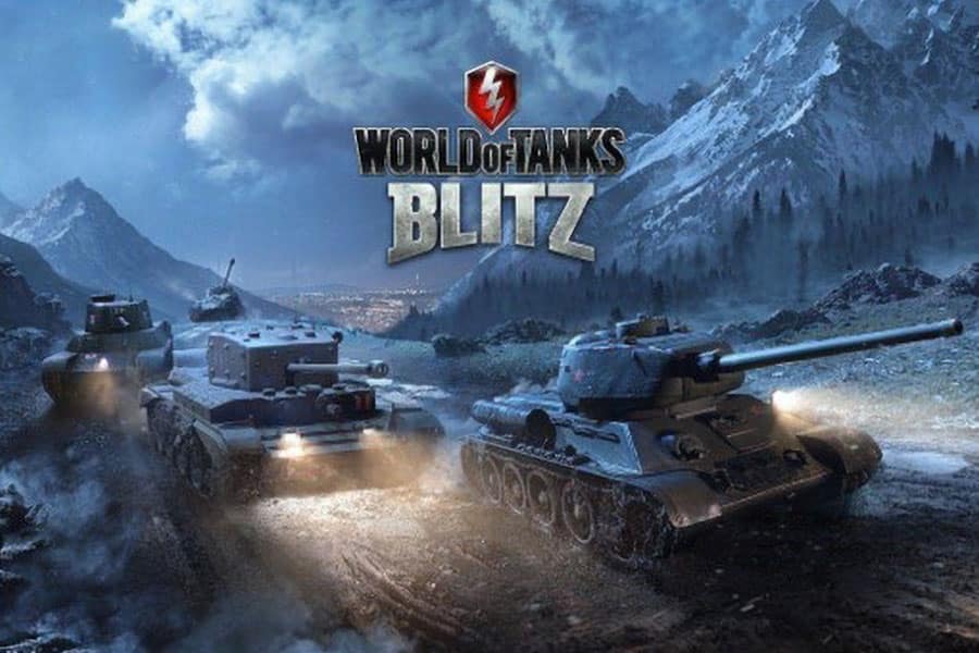 The Official Picture ofWorld of Tanks Blitz with its many tanks, One of best multiplayer war games for android