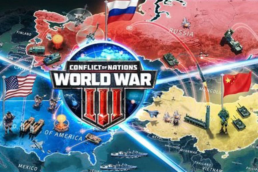 The Official Picture of Conflict of Nations: World War 3, One of best multiplayer war games for ios.