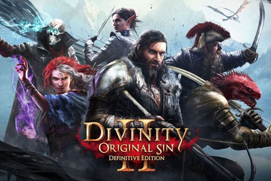 The Official Picture of Divinity: Original Sin 2 and its characters, One of best Nintendo switch games for adults.