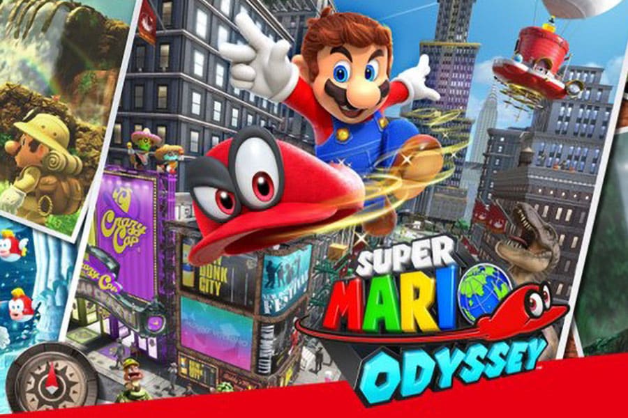 The Official Picture of Super Mario Odyssey, One of best Nintendo switch games for adults.