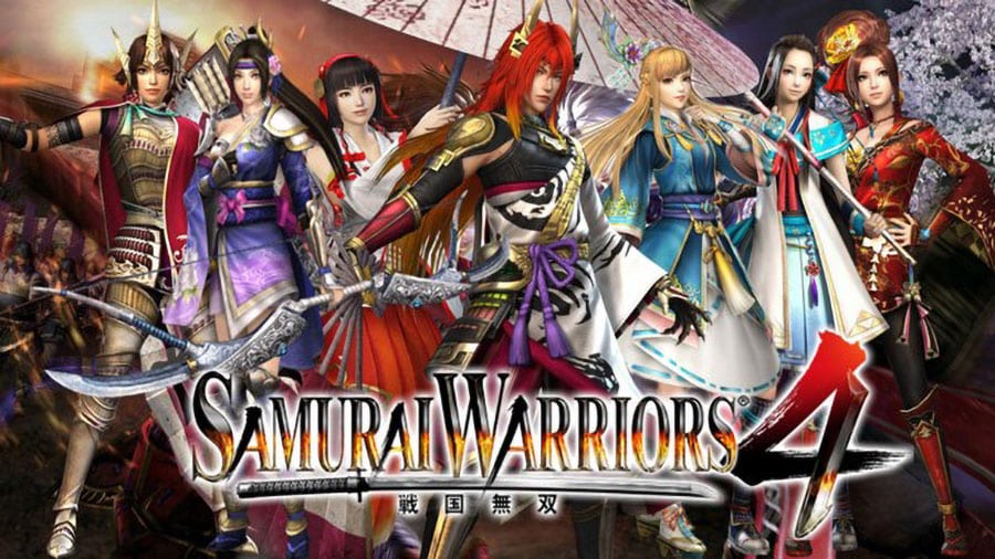 A poster of the characters of Samurai Warriors 4.