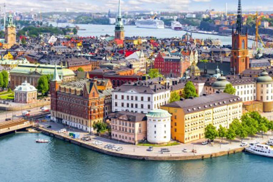 A View of  Stockholm, Sweden, One of the best places to go for gamers.