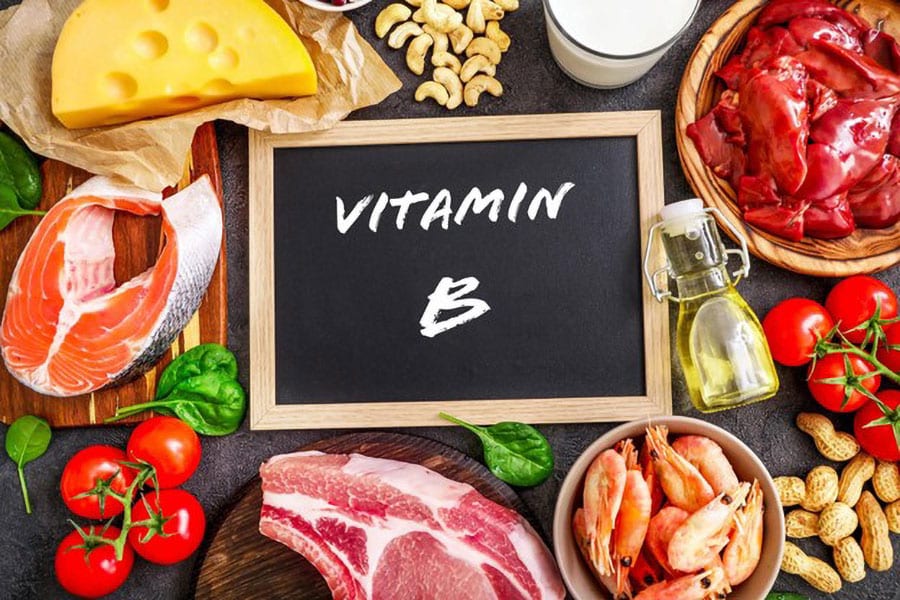 Picture of Foods with B Vitamins, One of best vitamins for gamers.