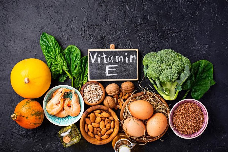 Picture of Foods with Vitamin E, One of best vitamins for gamers.