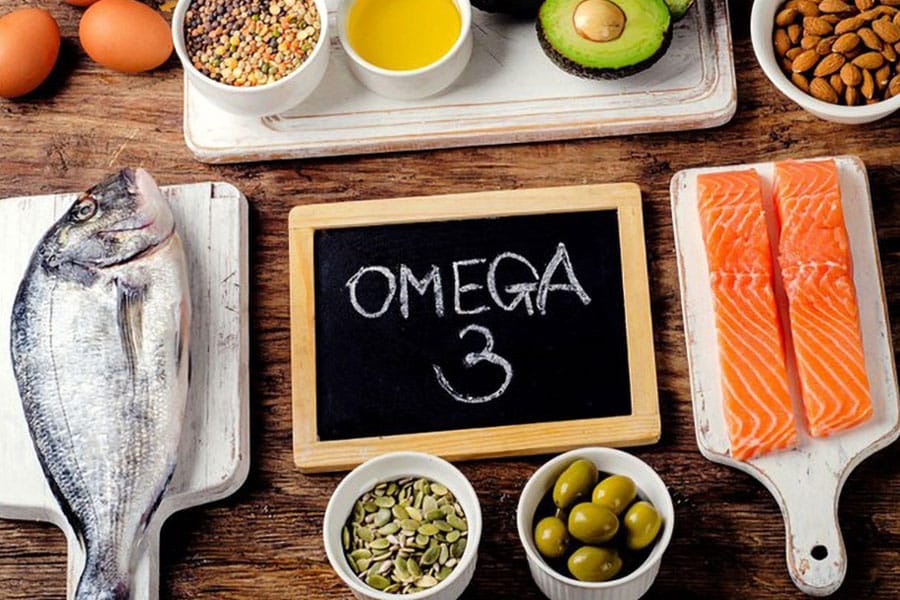 Picture of Foods with Omega-3 Greasy Acids (Angle Oil), One of best vitamins for gamers.