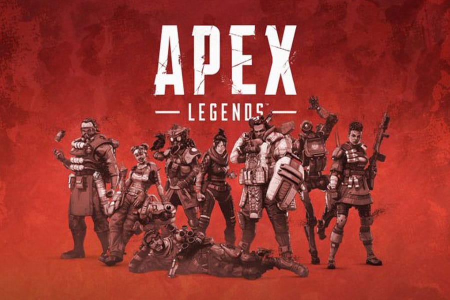 The Official Picture of Apex Legends with its many legends, One of best war multiplayer games for ps4.