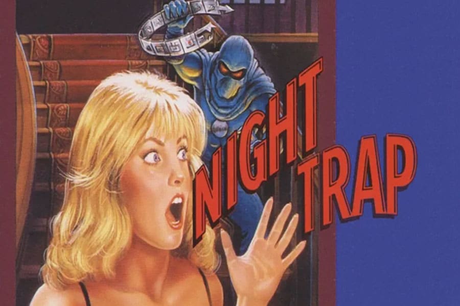 The Official Picture of Night Trap, One of horror games with multiple endings.