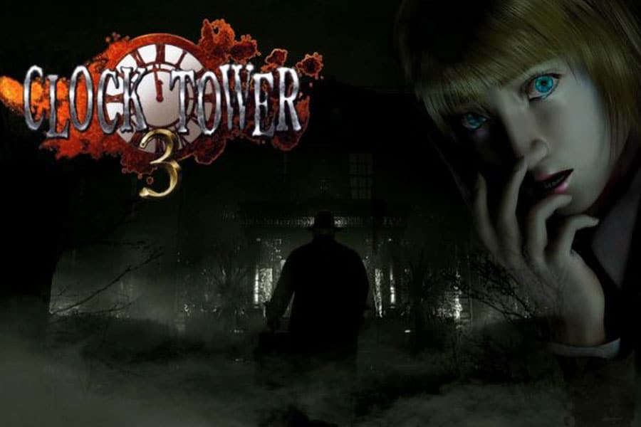 The Official Picture of Clock Tower 3, One of horror games with multiple endings.