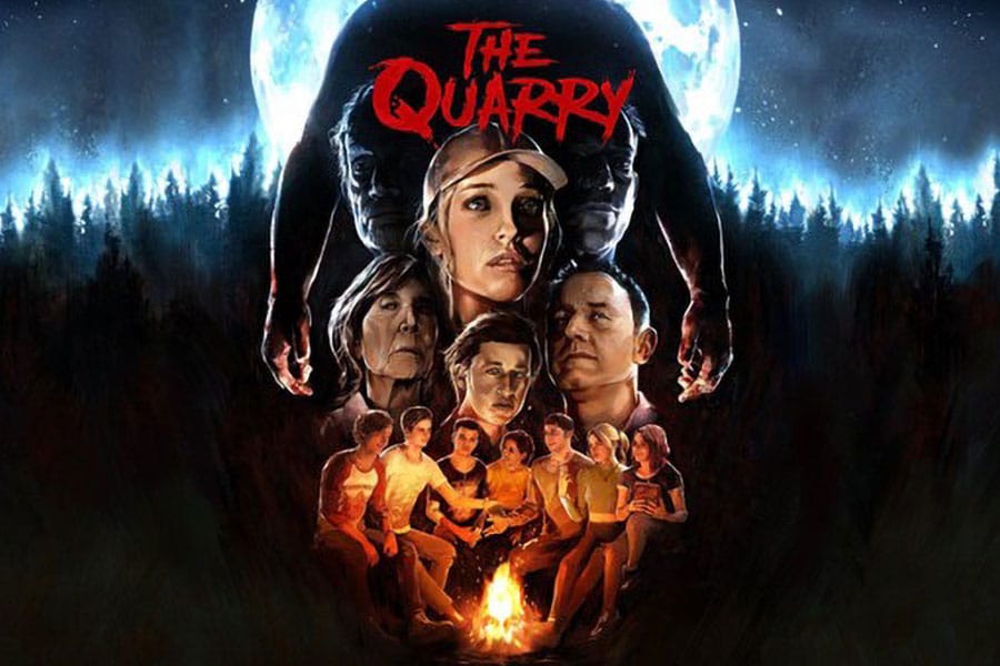 The Official Picture of The Quarry Featuring it’s many characters, One of horror games with multiple endings.