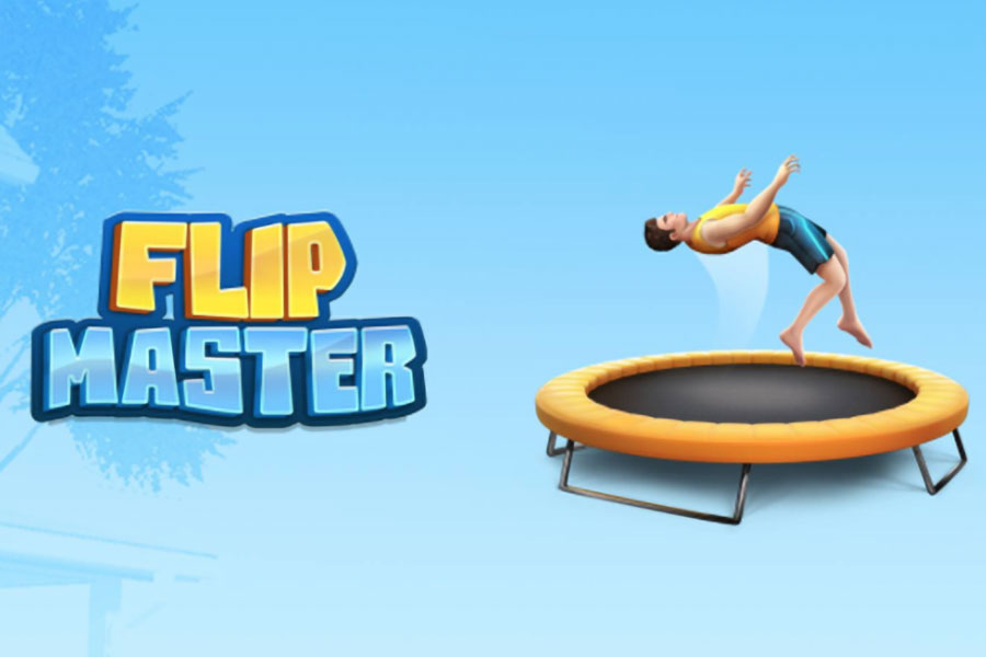 One of the main pictures of Flip Master, one of the mobile games with leaderboards.