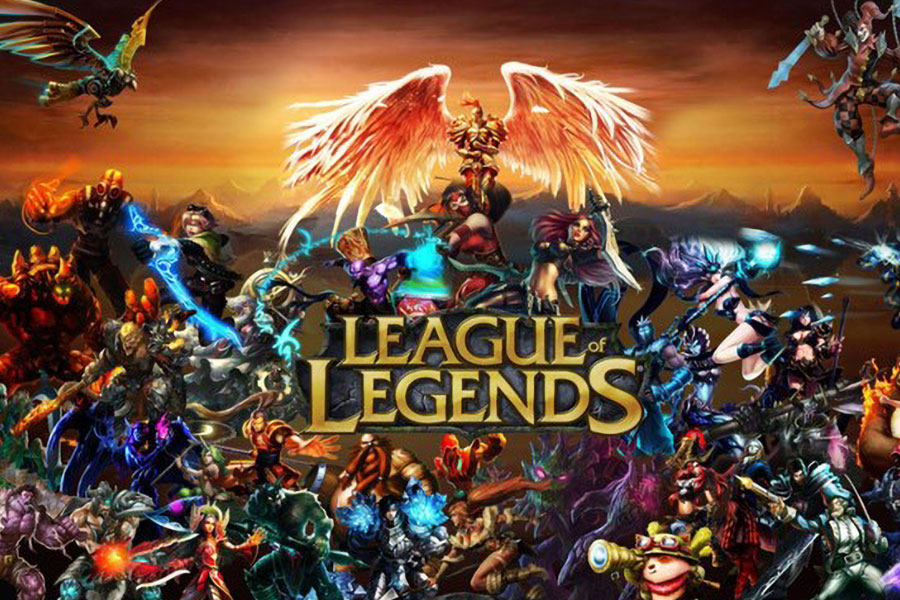 Picture of all champions in League of Legends, one of the best trending online games 2024