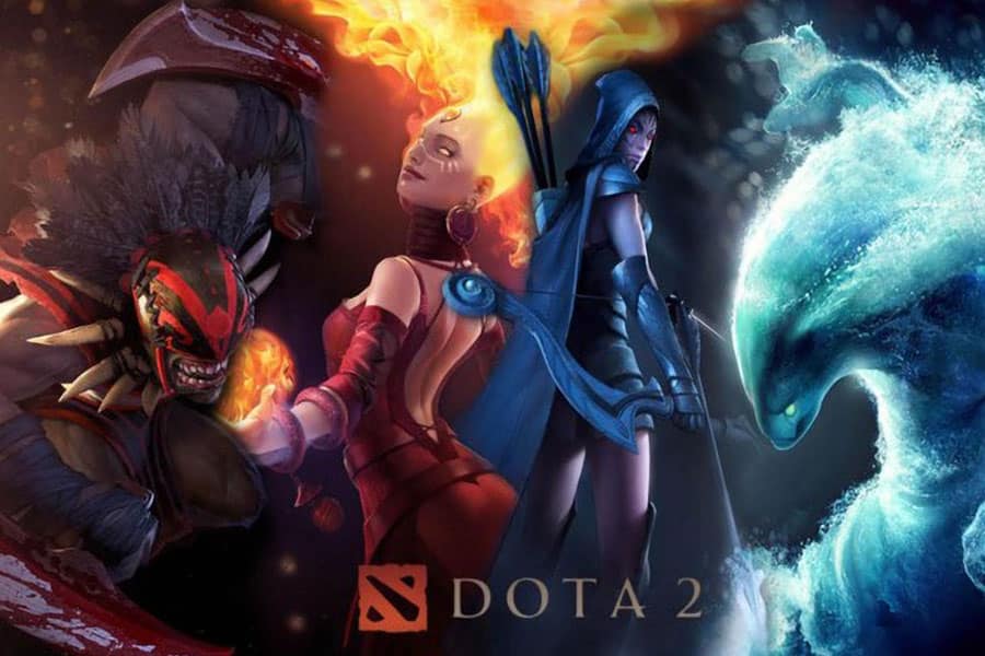 The Official Picture of Dota 2, one of the games professional gamers play.