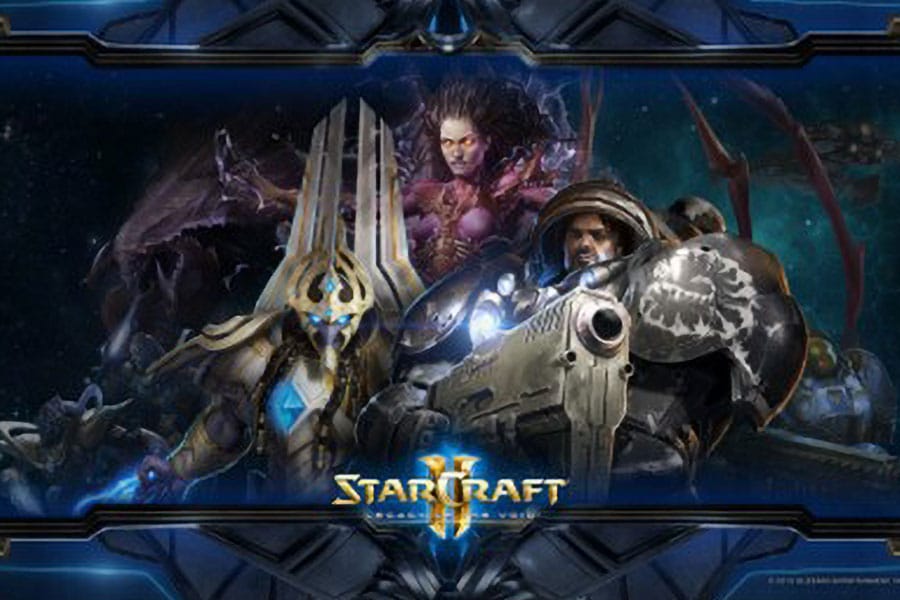 The Official Picture of StarCraft II, one of the games professional gamers play.