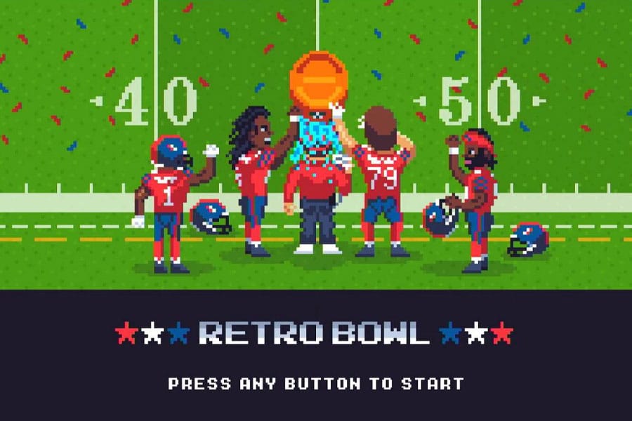 in game Picture of Retro Bowl, One of american football games for chromebook.