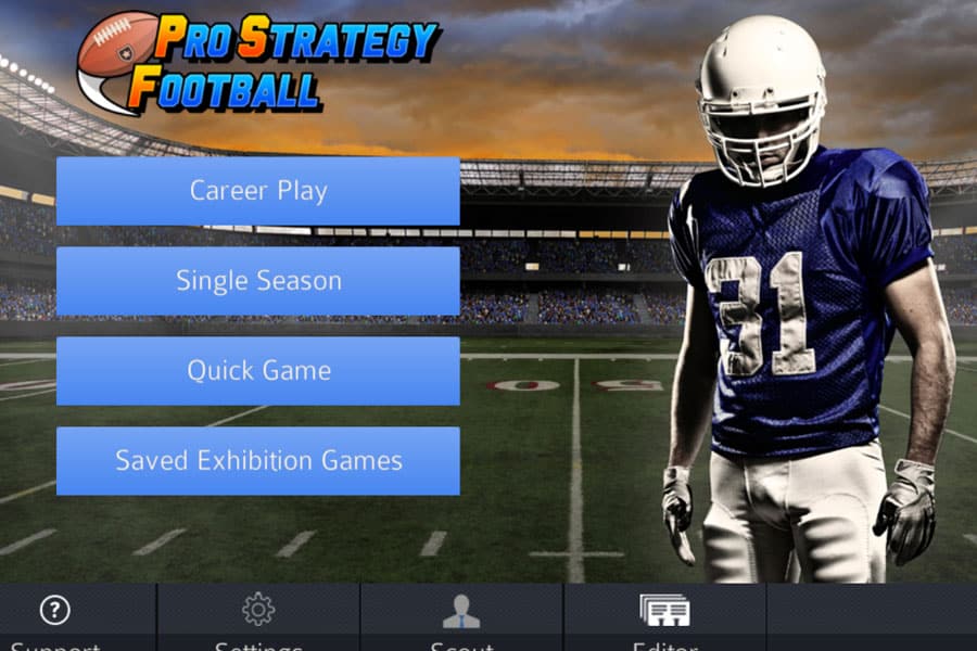 in game Picture of Pro Strategy Football 2021, One of american football games for pc.