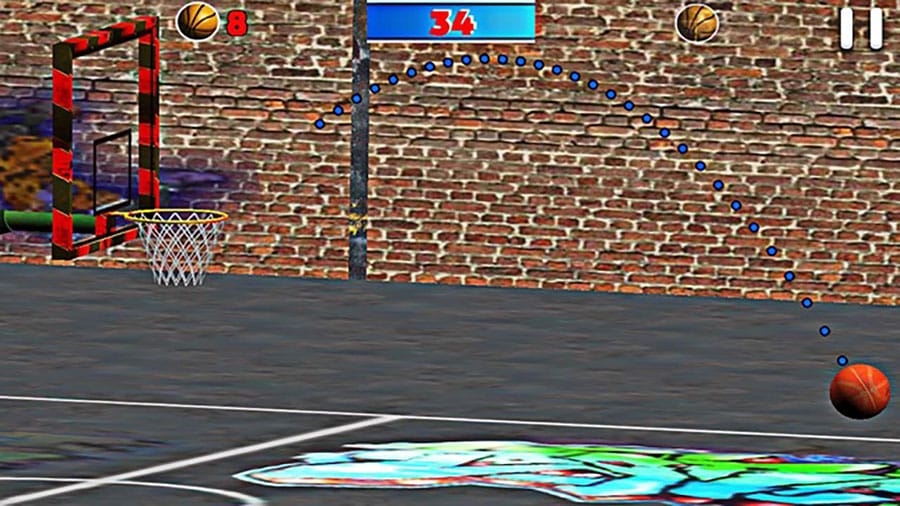 in game Picture of Fanatical Shoot Basket, One of basketball games for ios.