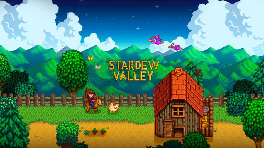 The Official Picture of Stardew Valley with its characters, One of best aaa games on ios.