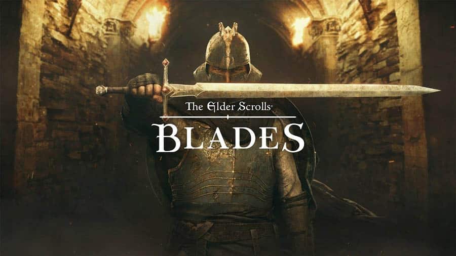 The Official Picture of The Elder Scrolls: Blades with its main character, One of best aaa games on ios.