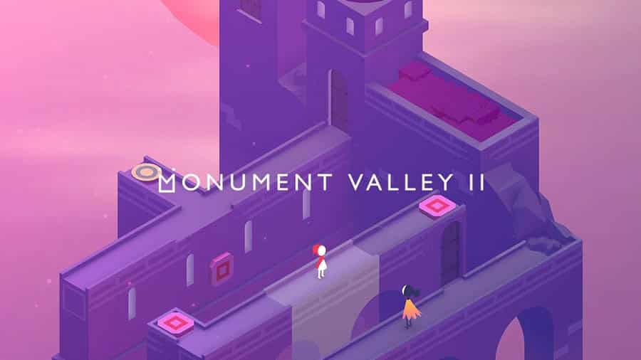 The Official Picture of Monument Valley 2 with its characters, One of best aaa games on ios.