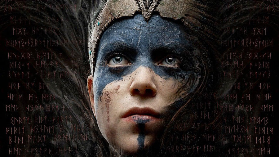 The Official Picture of Hellblade: Senua's Sacrifice with Senua, One of best adventure games for pc.