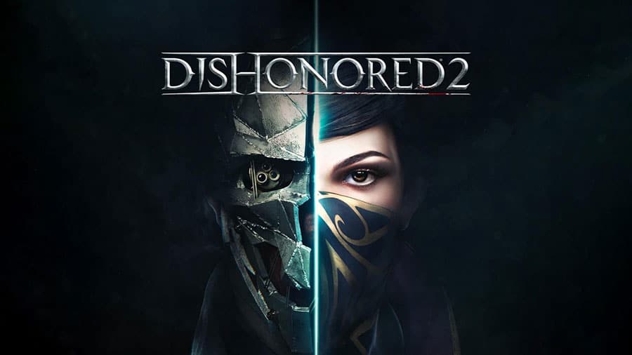 The Official Picture of Dishonored 2 with its main characters, One of best adventure games for pc.