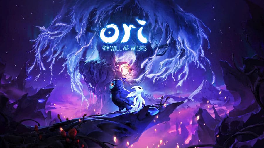 The Official Picture of Ori and the Will of the Wisps with its main characters, One of best adventure games for pc.