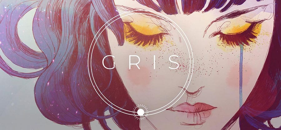 The Official Picture of Gris with its main character, One of best adventure games for pc.