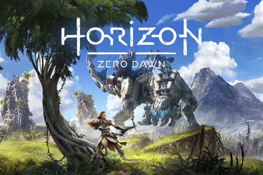 The Official Picture of Horizon Zero Dawn Featuring Aloy, One of best adventure games for ps4.