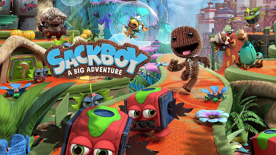 The Official Picture of Sackboy: A Big Adventure Featuring its main characters, One of best adventure games for ps5.