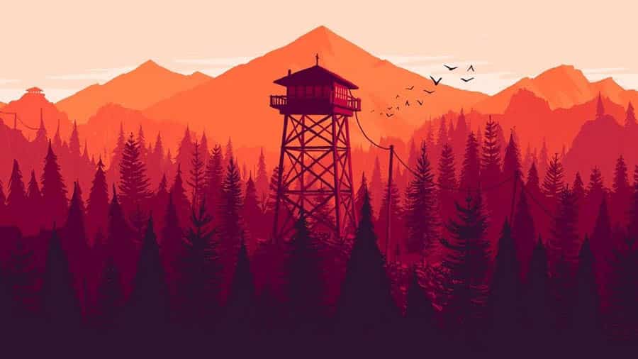 The official picture of Firewatch, one of the best adventure games on steam.