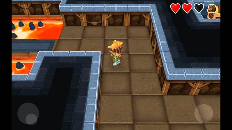 In game picture of Evoland, One of best android games for airplane mode.