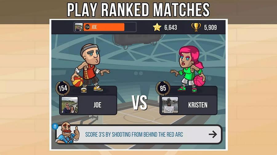 in game Picture of Basketball PVP, One of best basketball games for android.