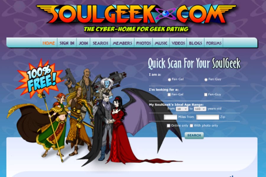 Picture of SoulGeek Site, the best dating app for gamers.