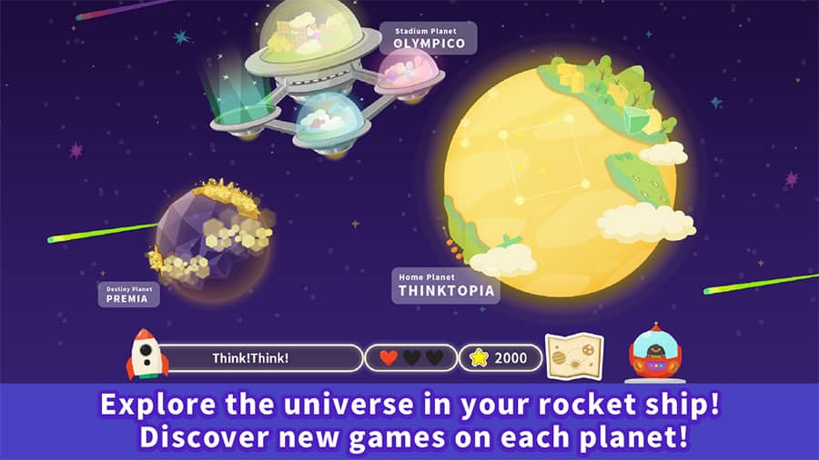 The Official Picture of Think! Think!, One of best free ipad games for 10 year olds.