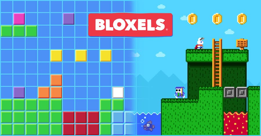 The Official Picture of Bloxels, One of best free ipad games for 10 year olds.